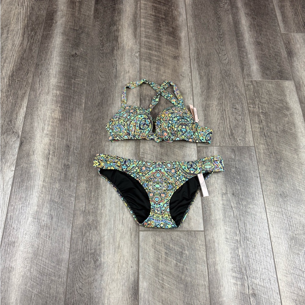 34A VS Multi Colored Print‎ Bikini Set